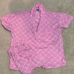 Steve Madden Pink Patterned Top